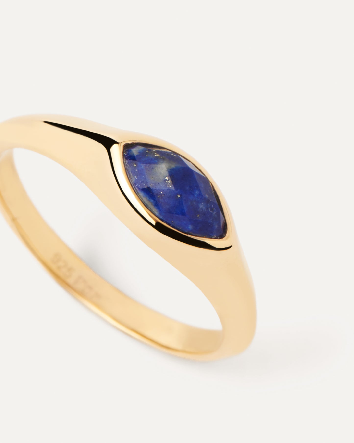 PDPAOLA Nomad Lapis Lazuli Stamp Ring