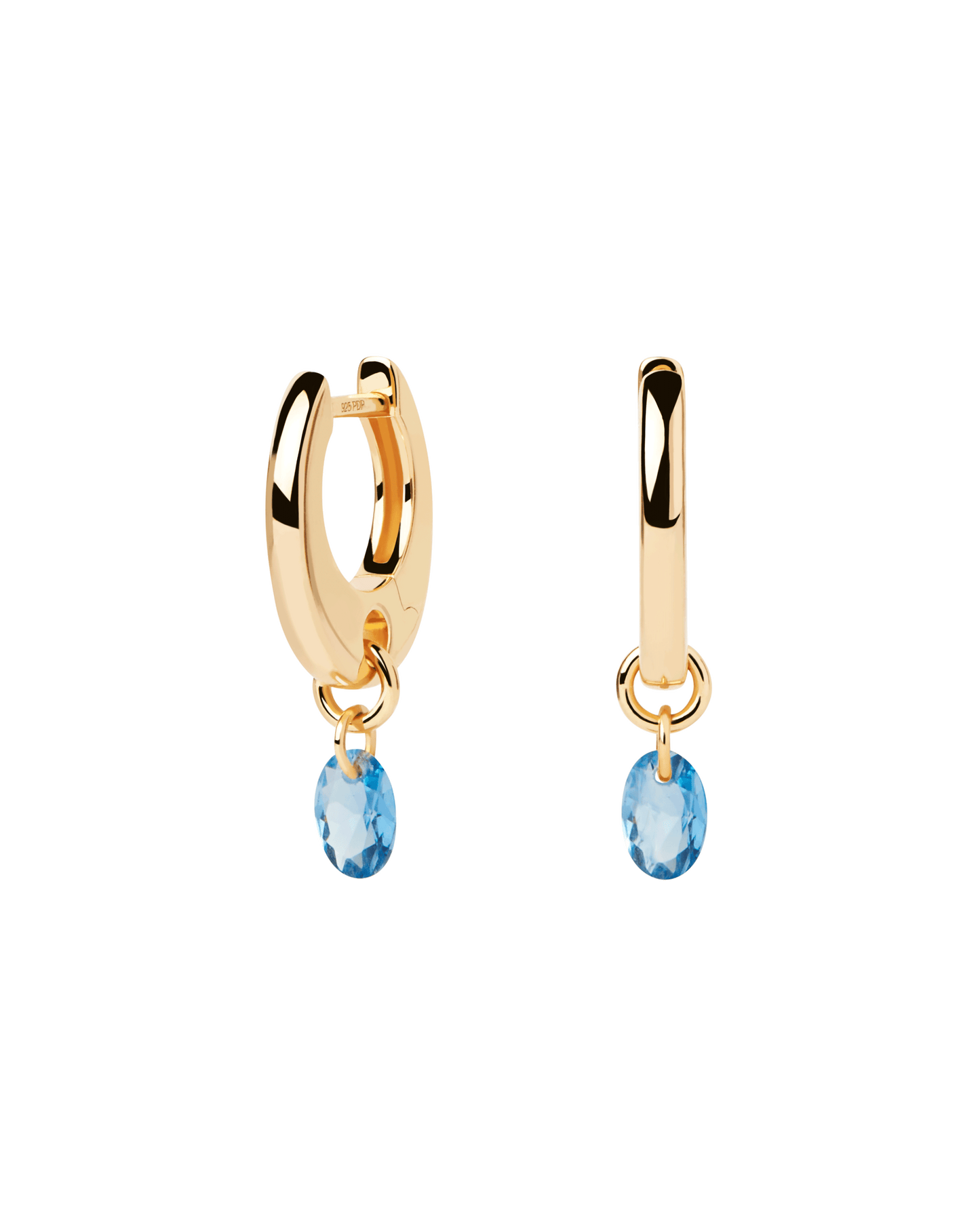 PDPAOLA Blue Lily Hoops