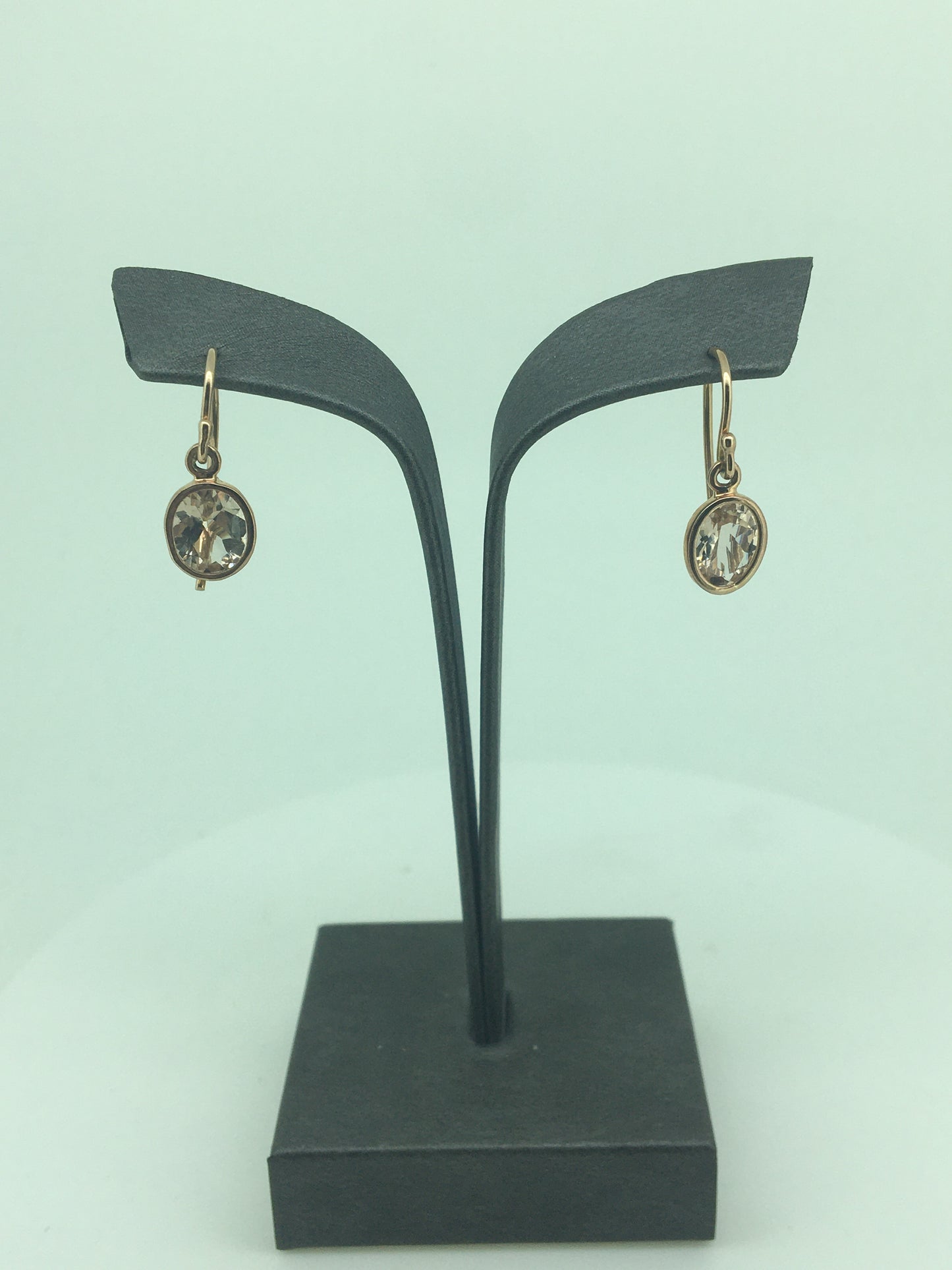 9ct Rose Gold Morganite Drops