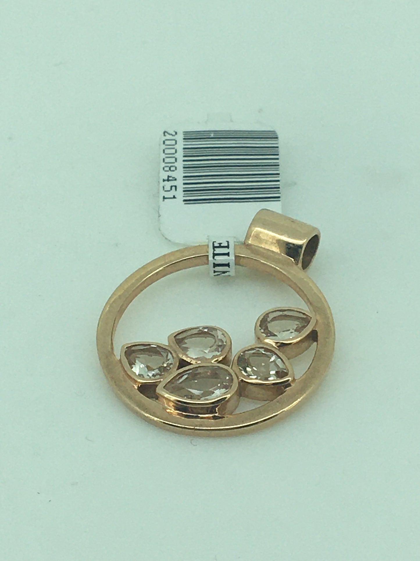 9ct Rose Gold Morganite Pendant