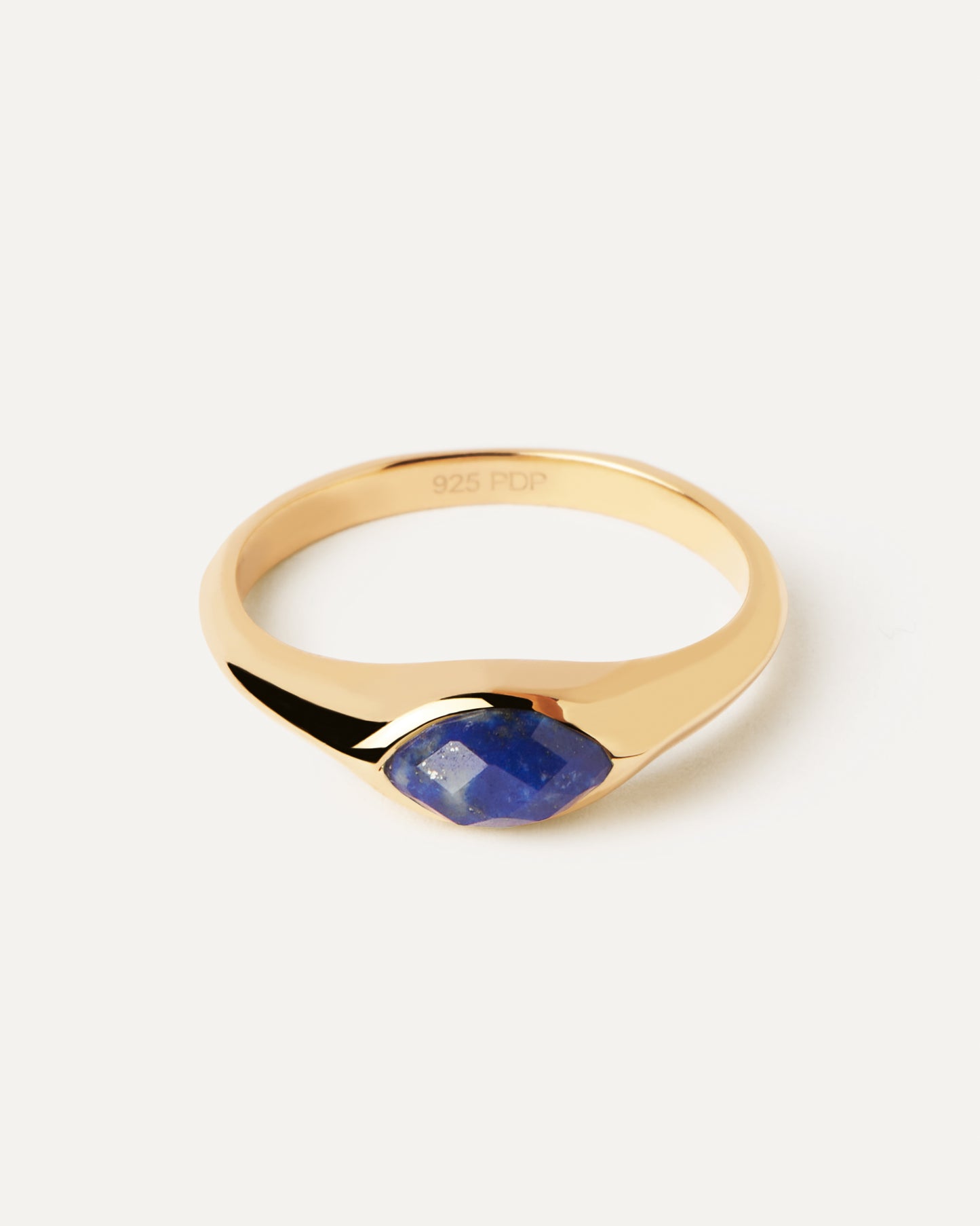 PDPAOLA Nomad Lapis Lazuli Stamp Ring