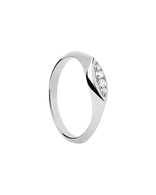 PDPAOLA Gala Stamp Silver Ring