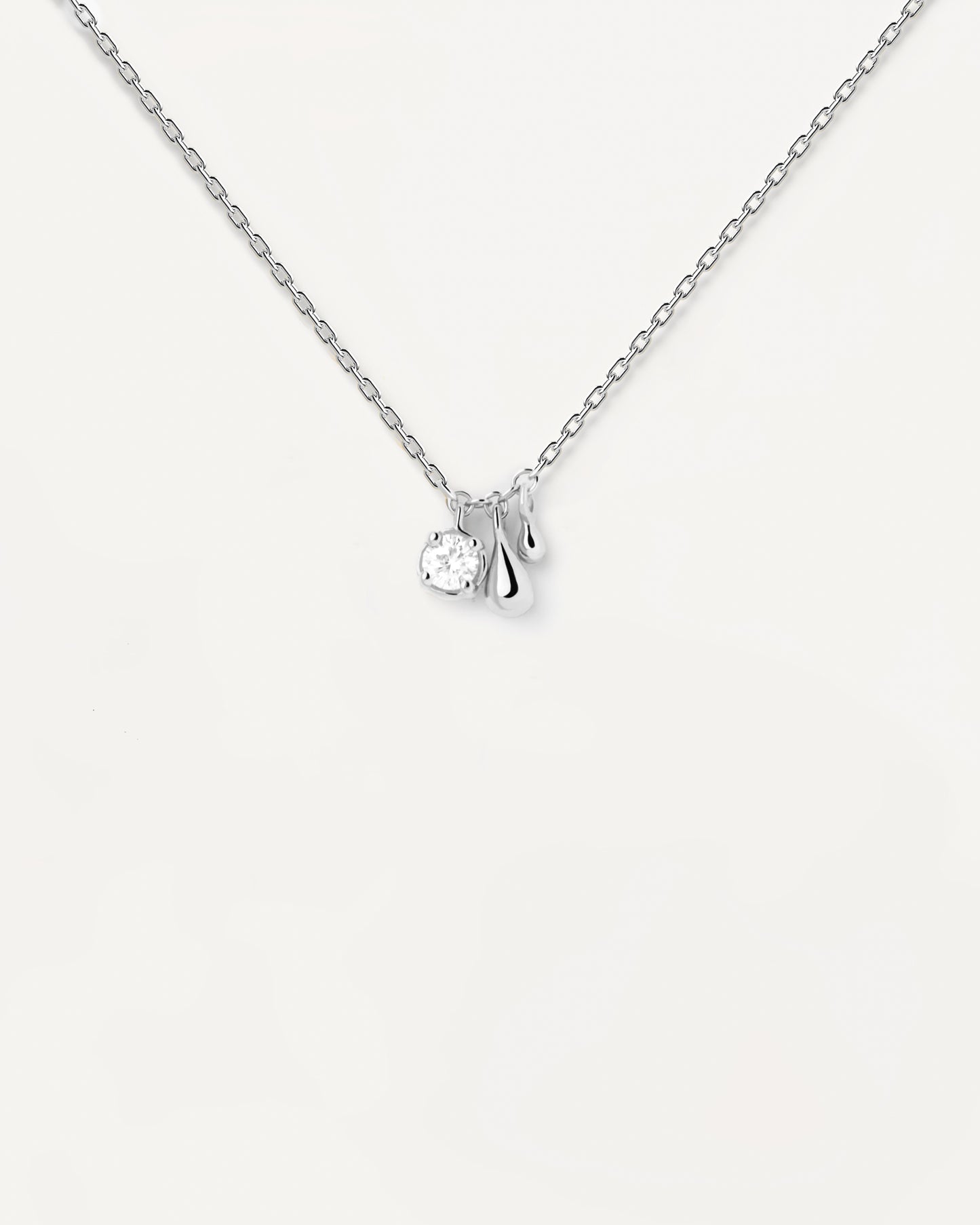 PDPAOLA Water Silver Necklace